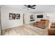 Spacious living room featuring hardwood floors, modern decor, and comfortable seating at 416 Graham Dr, Clearwater, FL 33765