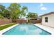Backyard pool with seating area at 416 Graham Dr, Clearwater, FL 33765