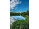 Picturesque waterfront scene with mangrove trees reflecting in the calm water under a blue sky at 7050 Sunset S Dr # 912, South Pasadena, FL 33707