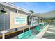 Seminole Garden Shuffleboard club with covered seating and boards, perfect for a game with friends at 8533 110Th St # 207, Seminole, FL 33772