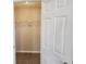 Walk in closet with shelving for storage at 11715 Salmon Dr, Port Richey, FL 34668