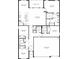 Detailed floor plan showcases the layout of the home, including the three-car garage and four bedrooms at 1457 Brown Mallet Pl, Ruskin, FL 33570