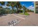 A convenient on-site car wash station with lush tropical landscaping at 19531 Gulf Blvd # 604, Indian Shores, FL 33785