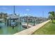 Waterfront boat docks providing access to the Gulf of Mexico at 269 Madeira Cir, Tierra Verde, FL 33715