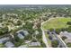 An aerial view shows the property in a vibrant neighborhood near a green space and well maintained roads at 3261 Haviland Ct # 303, Palm Harbor, FL 34684
