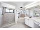Bright bathroom with tub and shower combo at 1061 Archway Dr, Spring Hill, FL 34608
