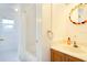 Bathroom features a single sink and a tub/shower combination at 1411 Gray S St, Gulfport, FL 33707