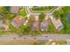 Aerial view of the property showcasing the home's location within the neighborhood at 2539 Centennial Falcon Dr, Valrico, FL 33596