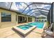Wonderful pool and spa with screened enclosure, perfect for relaxation and entertainment at 3503 Gaviota Dr, Sun City Center, FL 33573