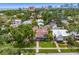 Beautiful aerial view showcasing the home's lush surroundings and proximity to downtown at 636 16Th Ne Ave, St Petersburg, FL 33704