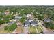Wide aerial view of a neighborhood with lush greenery and a mix of single-Gathering homes at 714 S Lois Ave, Tampa, FL 33609