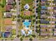 Aerial view of community park showing a playground, pool and common area at 11907 Streambed Dr, Riverview, FL 33579