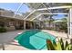 Beautiful swimming pool and screened lanai with outdoor kitchen, hot tub and tropical landscaping at 12523 Riverglen Dr, Riverview, FL 33569
