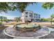 Beautiful building exterior featuring a lovely water fountain and well-maintained landscaping in a nice community at 14705 Canopy Dr, Tampa, FL 33626