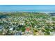 Aerial view of a community near the ocean, showcasing the home's location and surrounding neighborhood at 1758 Southview Rd, Largo, FL 33770
