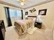 Cozy bedroom with carpet and decorative accents at 2469 Franciscan Dr # 53, Clearwater, FL 33763