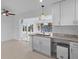 Kitchenette with granite countertop and great waterfront views at 2540 S Shore Se Dr, St Petersburg, FL 33705