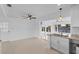 Kitchenette with granite countertop and great waterfront views at 2540 S Shore Se Dr, St Petersburg, FL 33705