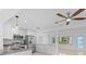 Stylish kitchen showcasing stainless steel appliances, granite countertops, and bright, open space at 2540 S Shore Se Dr, St Petersburg, FL 33705