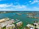 Aerial view of the community showcasing waterfront access, marinas, and beautiful landscaping at 425 150Th Ave # 2501, Madeira Beach, FL 33708