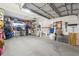 This garage has storage and is loaded with various sports and household equipment at 425 150Th Ave # 2501, Madeira Beach, FL 33708
