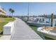 Dock featuring boats and waterfront condos, offering a relaxing waterfront atmosphere at 472 Sandy Hook Rd, Treasure Island, FL 33706