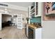 Well-appointed wet bar features wine storage and a stylish counter for your favorite beverages at 5200 Brittany S Dr # 1502, St Petersburg, FL 33715