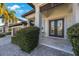 Charming front entrance with a beautiful walkway, mature landscaping, and a grand front door at 597 Bay St, Palm Harbor, FL 34683