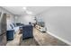 Comfortable living room with tile flooring, modern furniture and decor at 6515 Dimarco Rd, Tampa, FL 33634