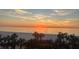 Sunrise ocean view with palm trees in the foreground and orange sun in the sky at 880 Mandalay Ave # S511, Clearwater Beach, FL 33767