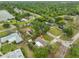 Aerial view of the property with lush trees and community at 8805 Van Fleet Rd, Riverview, FL 33578
