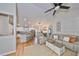 Open floor plan featuring living room flowing into the kitchen at 8805 Van Fleet Rd, Riverview, FL 33578