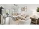 Inviting living room with plush seating, natural light, and a decorative coffee table at 10011 Parley Dr, Tampa, FL 33626