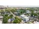 A nice aerial shot showing the density and modern architecture of the surrounding neighborhood at 105 W Columbus Dr, Tampa, FL 33602