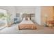 Bright main bedroom featuring carpet floors, neutral paint and lots of natural light at 105 W Columbus Dr, Tampa, FL 33602