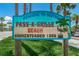 Welcome to Pass-A-Grille Beach historic sign at 1700 Pass A Grille Way # 9, St Pete Beach, FL 33706