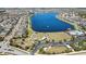 Beautiful lake community featuring a playground, pier and community pool at 19796 Long Lake Ranch Blvd, Lutz, FL 33558