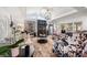 Living room with high ceilings, clerestory windows, unique decor, and lots of natural light at 213 Harrison Ave, Belleair Beach, FL 33786