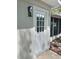Close-up of a new back door of a well-maintained home at 2869 Thistle N Ct, Palm Harbor, FL 34684