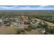 Aerial neighborhood view featuring the location of the home, with surrounding green landscape in the area at 4010 Lithia Ridge Blvd, Valrico, FL 33596