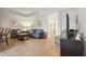 Cozy living room setup with comfortable seating, TV, and stylish decor for relaxation at 456 Bahia Beach Blvd, Ruskin, FL 33570