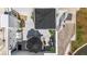 Aerial view of a modern condo terrace with lounge seating, covered patio, and stylish decor at 4950 Bayshore Blvd # 27, Tampa, FL 33611