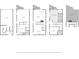 Five floors plans featuring garage, living spaces, bedrooms and rooftop terrace at 4950 Bayshore Blvd # 27, Tampa, FL 33611