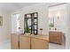 Entryway with modern decor, and access to a beautifully tiled bathroom at 4950 Bayshore Blvd # 27, Tampa, FL 33611