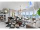 Inviting living room with stunning water views, modern decor and comfortable seating at 4950 Bayshore Blvd # 27, Tampa, FL 33611