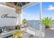 Scenic rooftop deck with a view of the water and city skyline at 4950 Bayshore Blvd # 27, Tampa, FL 33611