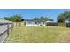 Fenced backyard featuring a well-maintained lawn, providing privacy and room for outdoor enjoyment at 5290 101St Ave, Pinellas Park, FL 33782