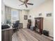 Bedroom with ceiling fan could be used as an office at 602 Cabernet Way, Oldsmar, FL 34677