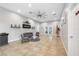 View of the community clubhouse, neutral walls and tile flooring, cozy seating area at 8975 Southern Charm Cir, Brooksville, FL 34613