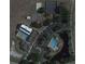 An aerial view of community amenities including swimming pools and recreational facilities at 11823 Dumaine Valley Rd, Riverview, FL 33579
